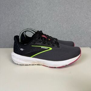 Brooks Women's Size 8 Launch 10 DNA Black White Pink Running Shoes Athletic